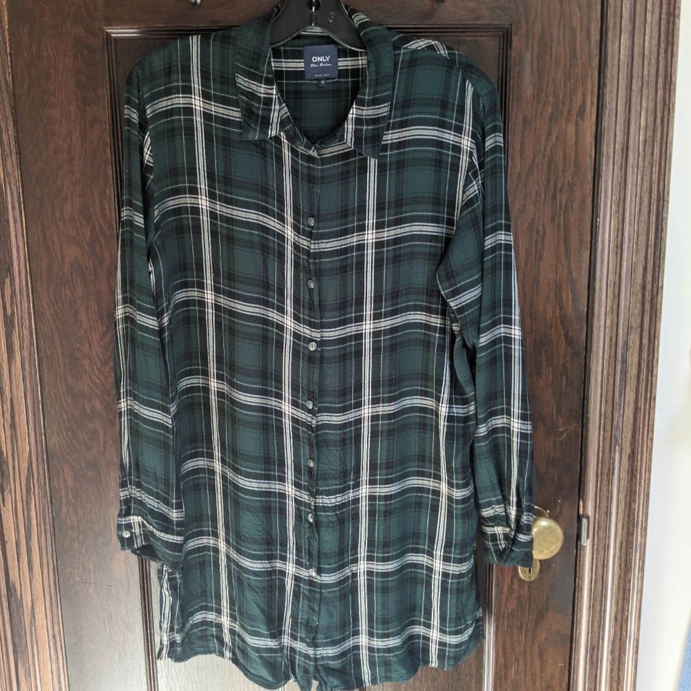 Plaid button down